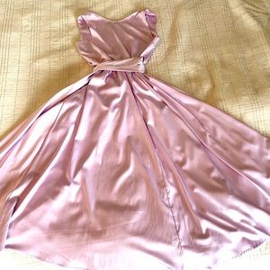 Chloe Satin Sleeveless Wrap Dress